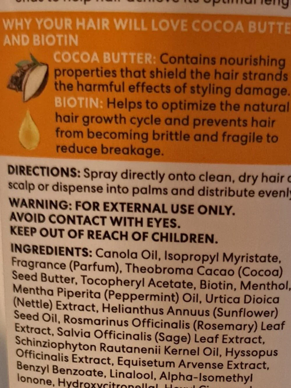 PALMERS COCOA BUTTER FORMULA COCOA BUTTER HAIR AND SCALP OIL WITH VITAMIN E